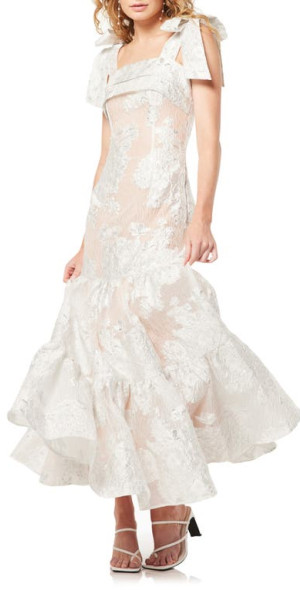 chinese dress ladies Clarisa Lace Midi Dress