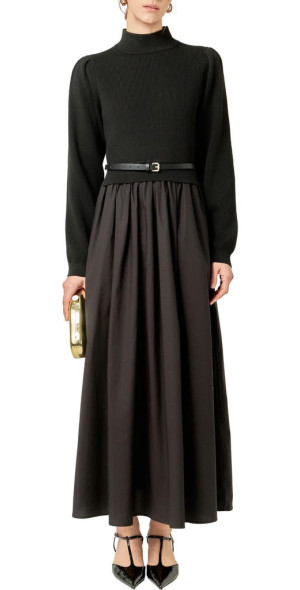 English Factory - Belted Long Sleeve Dress