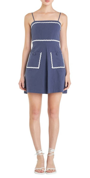 chinese dress ladies Charlotte Flower Sleeveless Mini Dress – English Factory main image 0