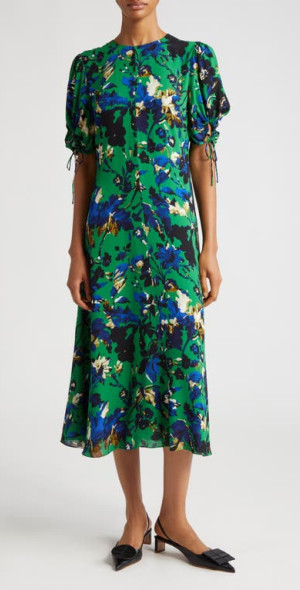 erdem dress green There's Always Hope Emerald Green Velvet Dress, X-Small - The Mint Julep Boutique main image 1