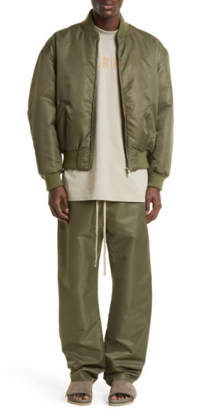 Fear of God - Eternal Nylon Twill Bomber Jacket in Olive