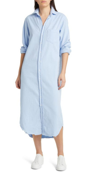 Frank & Eileen - Rory Maxi Shirtdress in Glacier