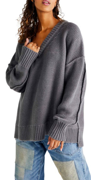 Free People - Alli V-Neck Sweater