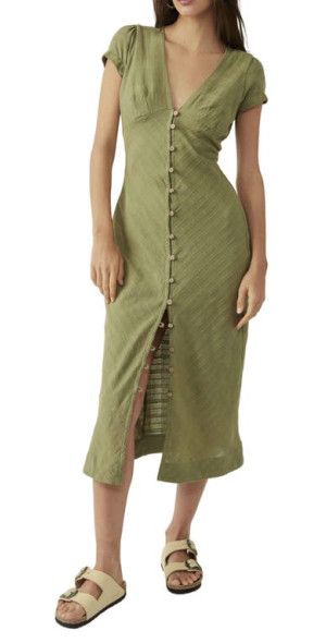 slim fit dress slacks Free People Sweet Nothings Midi Dress