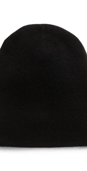 Nordstrom Cashmere Beanie Black New Nordstrom Rib Cashmere Beanie | Nordstromrack main image 3