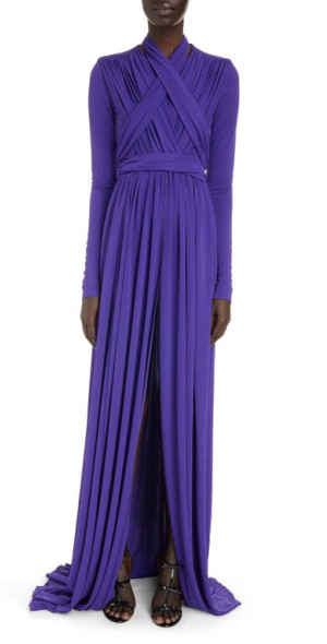 giambattista valli purple dress Silk dress