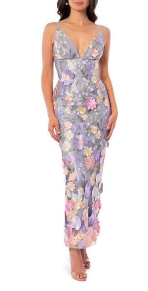 strapless open back dress Helsi Silvia Dress in Baby Blue