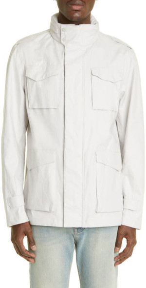 Herno Laminar Linen Field Jacket in Off White at Nordstrom
