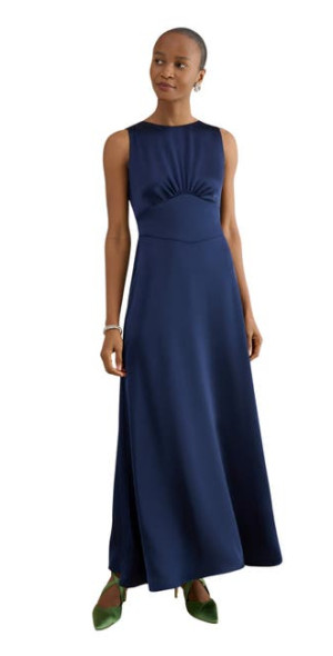 hobbs jemma satin empire line maxi dress HOBBS Jemma Satin Dress