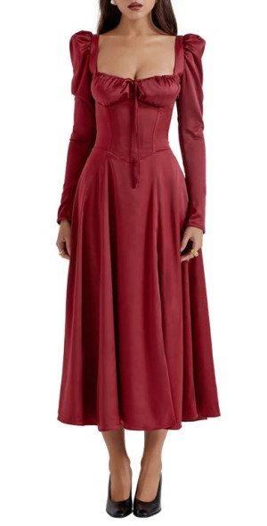 bloody red cocktail dress Red&White 1950s Halloween Blood Dress