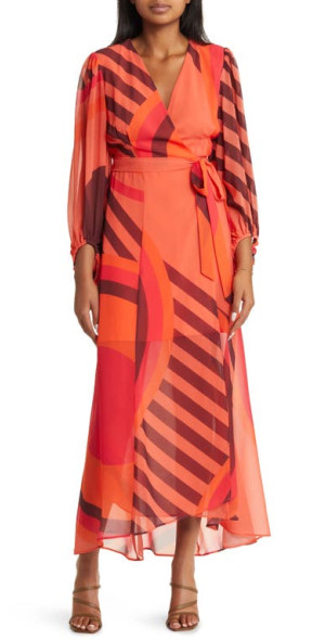 long dress with 3/4 sleeves Black 3/4 Sleeve Maxi Dress – BLANK