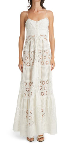 white christmas dresses Isabel Marant Étoile Lanikaye tiered mini dress - BOPF main image 1
