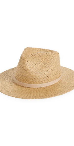 Janessa Leoné - Brandie Woven Straw Fedora in Sand at Nordstrom display picture 2