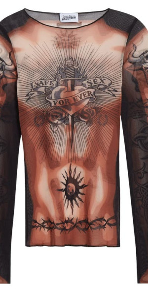 Jean Paul Gaultier - Re-Edition Tattoo Trompe l'Oeil Long Sleeve