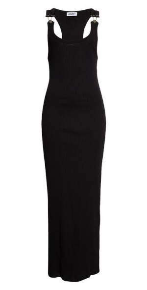 Jean Paul Gaultier - Rib Buckle Strap Cotton Maxi Dress in Black at  Nordstrom