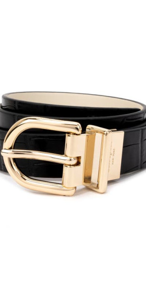 kate spade new york - reversible belt in Black /Cream at  display picture 2