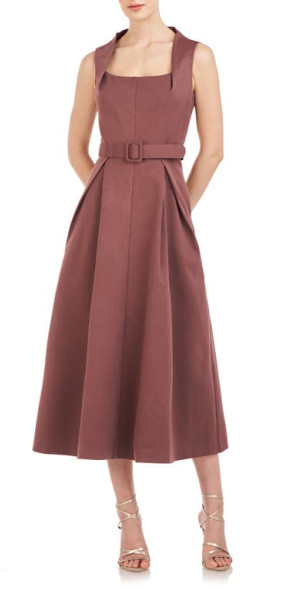Kay Unger - Lucielle Sleeveless Fit & Flare Gown in Mink at Nordstrom