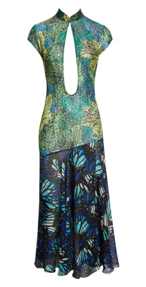 sachin and babi light blue dress The Kooples Blue Bird Silk Chiffon Dress  evaChic