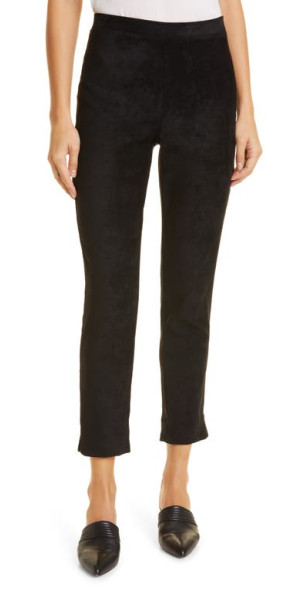 KOBI HALPERIN Lori Faux Suede Pants in Black at Nordstrom