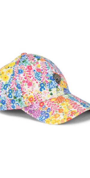 Kurt Geiger Patterned Shell & Chain Print Baseball Cap - Multicolor KENSINGTON CAP Blue Stripe Kensington Cap by KURT GEIGER LONDON main image 4