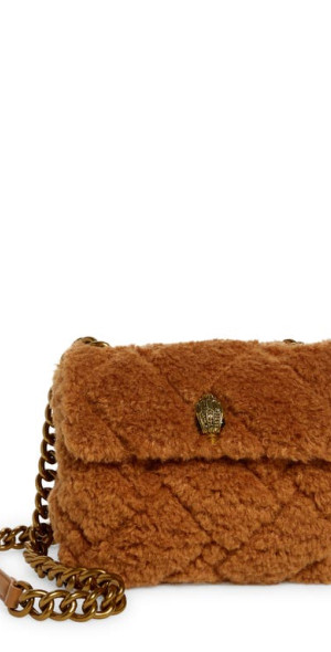 Kurt Geiger London Kensington Faux Fur Crossbody Bag in Light