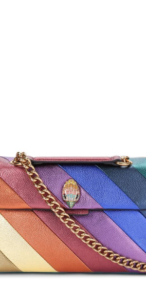 Kurt Geiger London Kensington Leather Shoulder Bag in Rainbow