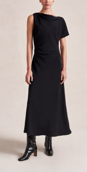 moira matte pleated dress ALC Moira Matte Pleated Dress by ALC