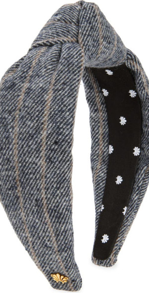 Lele Sadoughi Gray Tweed Knotted Bow Headband Lele Sadoughi x Gray Malin Miami Knotted Headband | Nordstrom main image 2