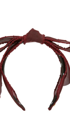 Lele Sadoughi - Shirley Sheer Knotted Headband in Purple at 