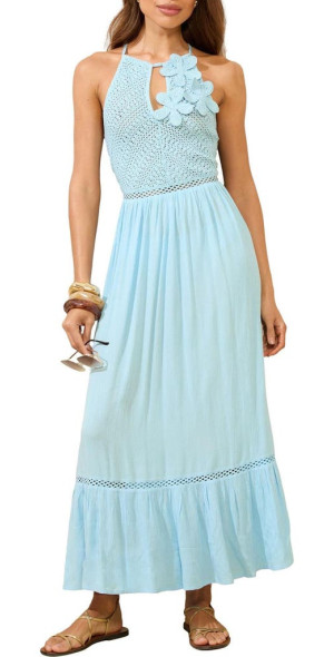 sachin and babi light blue dress LIPSY BLACK LACE & SEQUIN TRIMMED SLEEVELESS LONG EVENING DRESS SIZE 1 –  Whispers Dress Agency main image 1