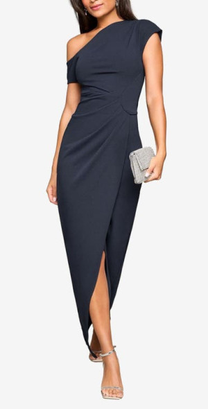 black graduation dress midi Zapaka Women Black Satin Midi Graduation Dress with Bow Off the Shoulder A  Line Cocktail Dress – Zapaka CA