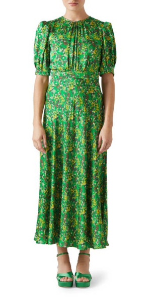 green floral dress nordstrom Boyfriend Fit Single-Button Blazer for Tall Women in Balsam Green 10 / Extra Tall / Balsam Green main image 1