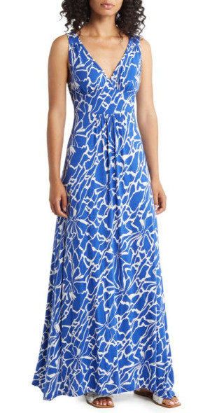 v neck jersey maxi dress loveappella Lithe maxi