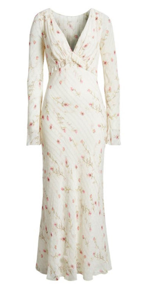 azalea wrap long sleeve maxi dress Buy Bec + Bridge Orange Azalea Wrap Maxi Dress in Silk For Women Online