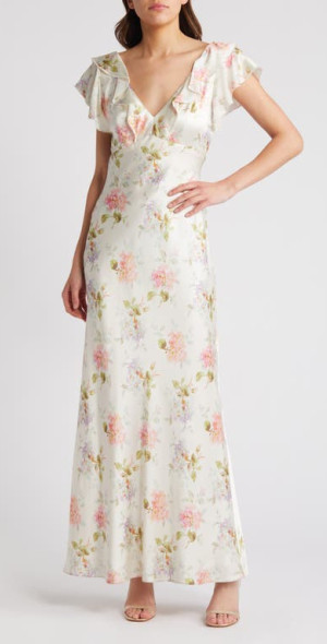 fitted lace wedding dress Katherine Maxi Dress