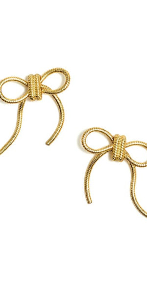 Madewell Bow Collection Madewell Metal Mini Bow Stud Earrings - BeyondStyle main image 2