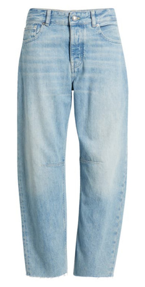 Madewell The Petite Darted Barrel Leg Jeans in Edmonson Wash at