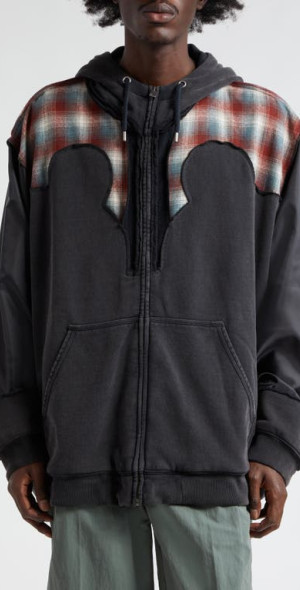 Maison Margiela - x Pendleton Décortiqué Zip Front Cotton