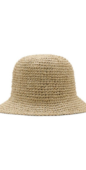 Mango Metallic Straw Bucket Hat