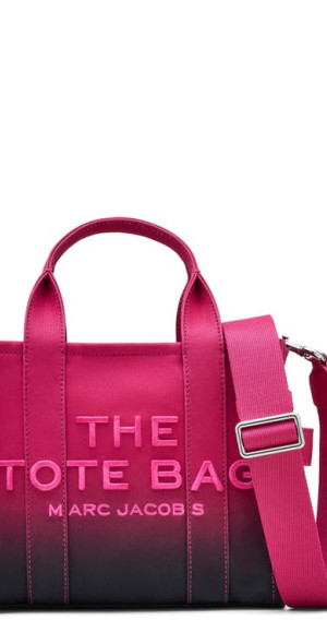 Marc Jacobs - The Canvas Small Tote Bag in Black/Hot Pink