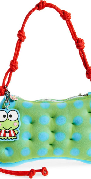 Marshall Columbia - x Sanrio Plush Mesh Top Handle Bag in Lime at