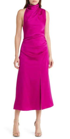 robbia satin midi dress Misha Collection Dresses