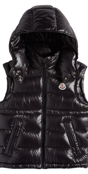 Moncler Kids' Ania Down Puffer Vest in Black at Nordstrom, Size 4Y