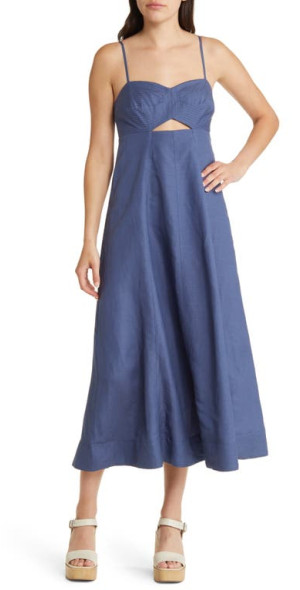 moon river blue dress Maje