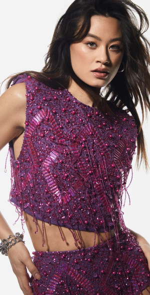 Crop Top Nasty Gal Rose - Taille S, Neuf Sans étiquettes
