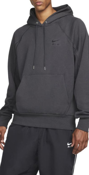 Nike Air French Terry Pullover Hoodie in Dark Smoke Grey/Black