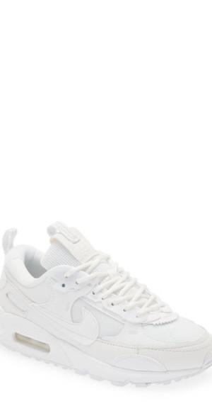 Nike Air Max 90 Futura Sneaker in White/White/White/White at