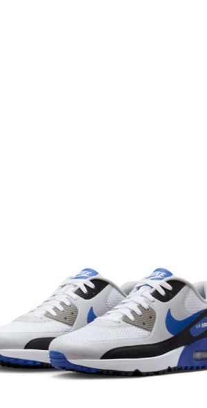 Nike Air Max 90 Sneaker in White/Game Royal/Black at Nordstrom - Main Image
