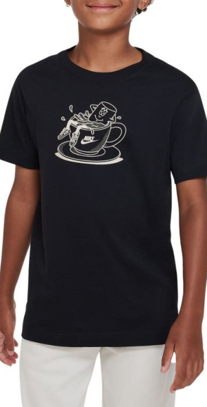 Nike Kids' Sweet Sole Cotton Graphic Tee in Black at Nordstrom
