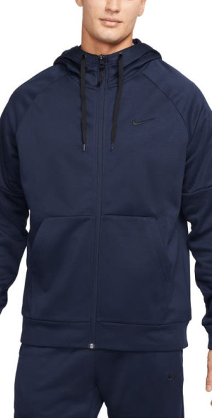 nike therma hoodie obsidian